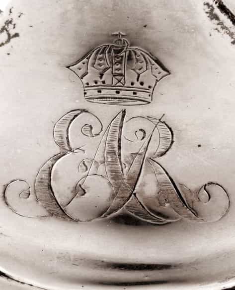 Detailabbildung: Vier silberne Kerzenstöcke 