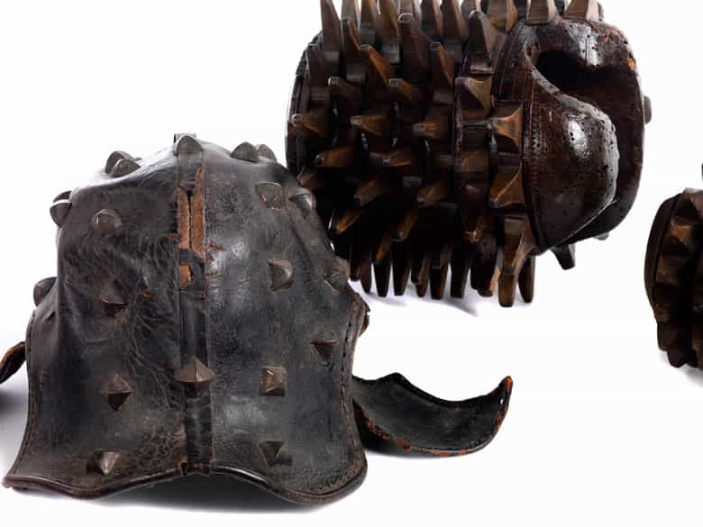 Detailabbildung: Äußerst seltener, kompletter Satz von fünf Pallone-Faustschlägern 