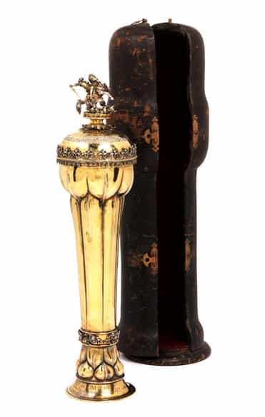 Detailabbildung: Vermeilpokal auf das Königlich Bayerische 3. Feld-Artillerie-Regiment Königin Mutter