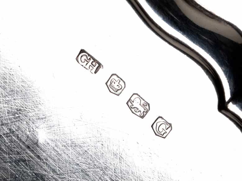 Detailabbildung:  Sechs kleine Sheffielder Salver