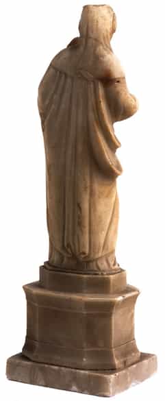 Detailabbildung:  Madonna mit Kind in Alabaster