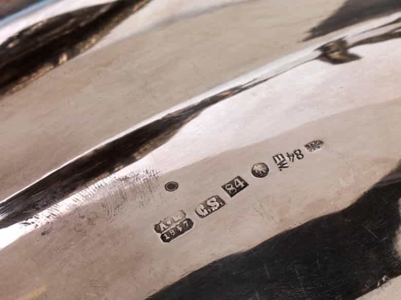 Detailabbildung:  Russische Silberschale