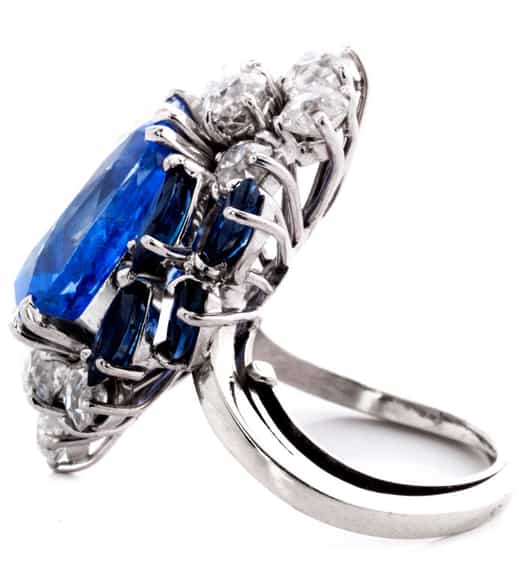 Detailabbildung: Saphir-Diamantring