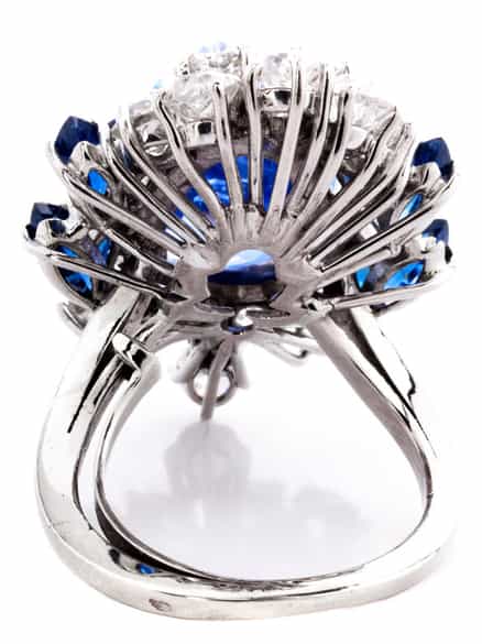Detailabbildung: Saphir-Diamantring