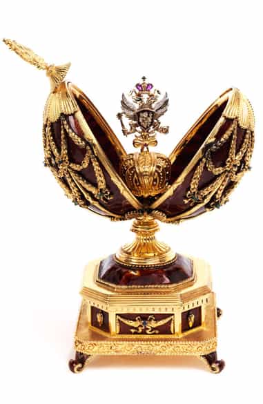 Detailabbildung:  Juwelen-Ei von Fabergé ”Der Adler des Zaren“