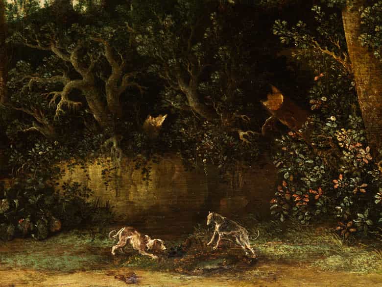 Detailabbildung: Esaias van de Velde, um 1587/ 91 Amsterdam - um 1630 Den Haag, zug.