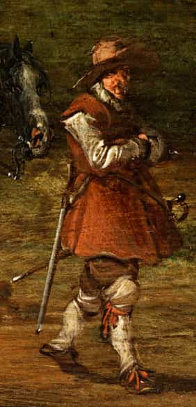 Detailabbildung: Esaias van de Velde, um 1587/ 91 Amsterdam - um 1630 Den Haag, zug.