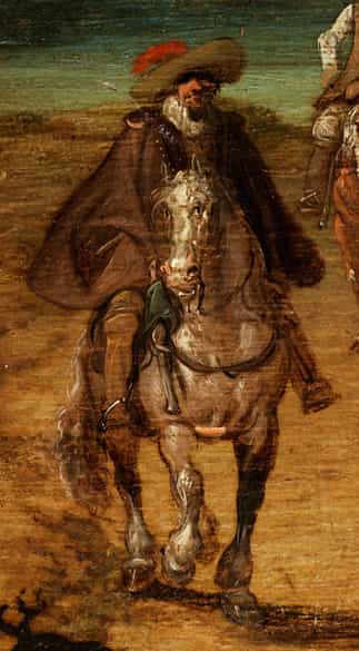 Detailabbildung: Esaias van de Velde, um 1587/ 91 Amsterdam - um 1630 Den Haag, zug.