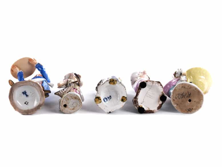 Detailabbildung:  Konvolut von fünf Figuren