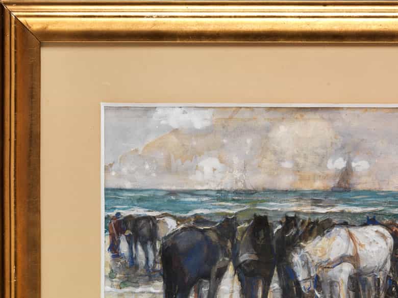 Detailabbildung: Holländischer oder norddeutscher Maler des 19. Jahrhunderts