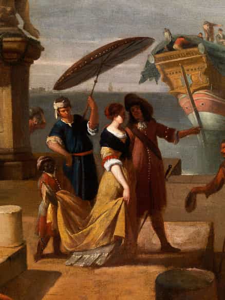 Detailabbildung: Johannes Lingelbach, 1622 Frankfurt am Main – 1674 Amsterdam