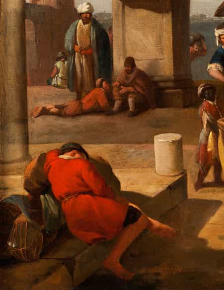 Detailabbildung: Johannes Lingelbach, 1622 Frankfurt am Main – 1674 Amsterdam