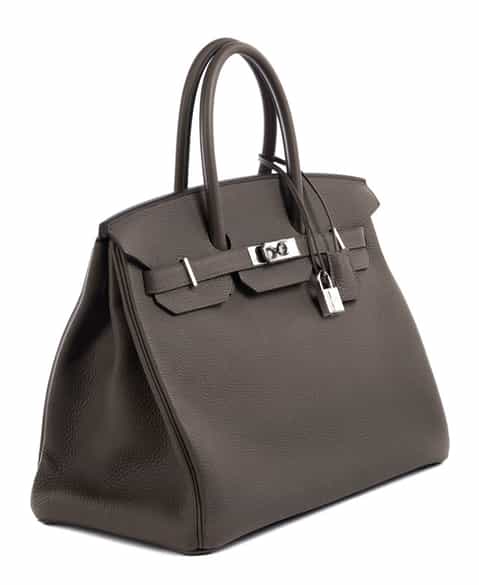 Detailabbildung: Hermès Birkin Bag 35 cm Taupe 