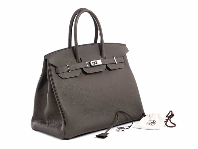 Detailabbildung: Hermès Birkin Bag 35 cm Taupe 