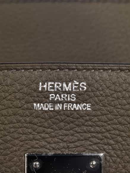Detailabbildung: Hermès Birkin Bag 35 cm Taupe 