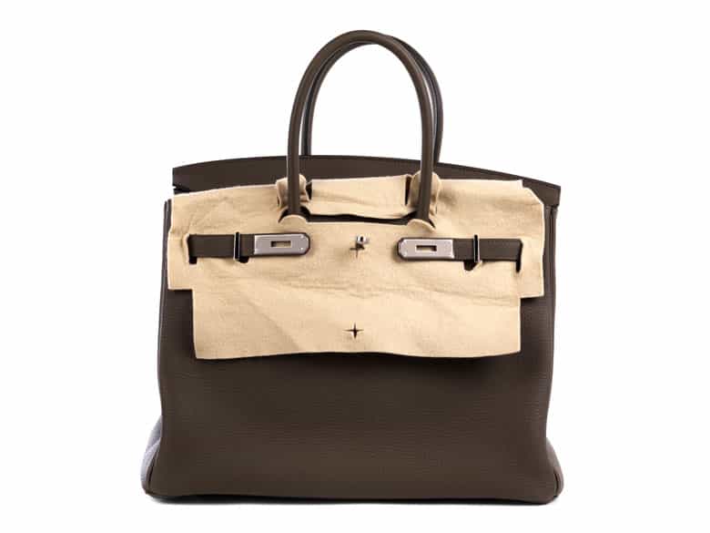 Detailabbildung: Hermès Birkin Bag 35 cm Taupe 