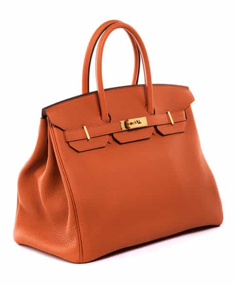 Detailabbildung: Hermès Birkin Bag 35 cm Orange 