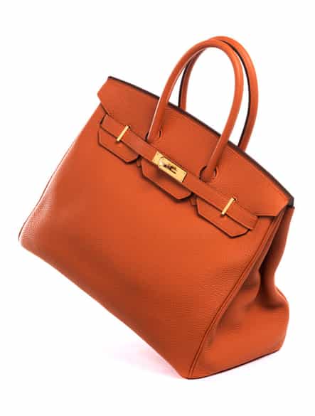 Detailabbildung: Hermès Birkin Bag 35 cm Orange 