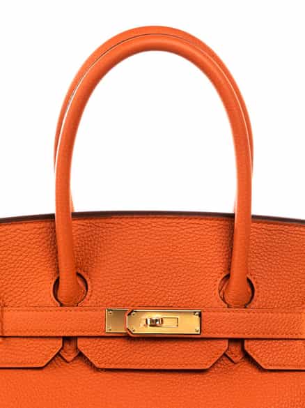 Detailabbildung: Hermès Birkin Bag 35 cm Orange 