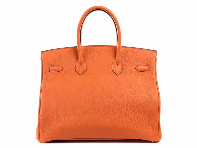 Detailabbildung: Hermès Birkin Bag 35 cm Orange 