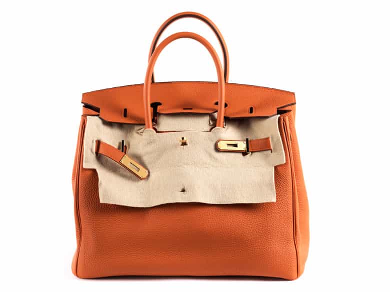 Detailabbildung: Hermès Birkin Bag 35 cm Orange 