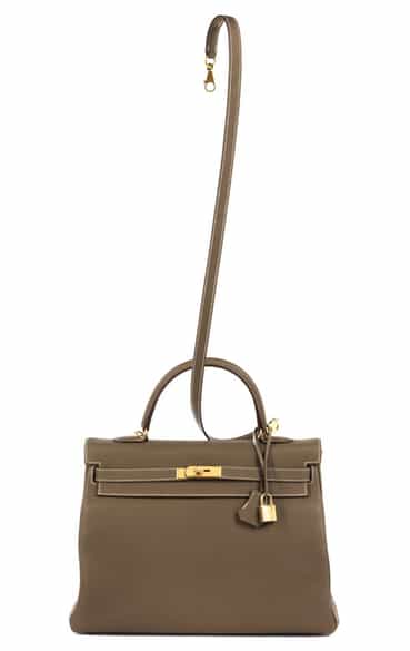 Detailabbildung: Hermès Kelly Bag 35 cm Etoupe 