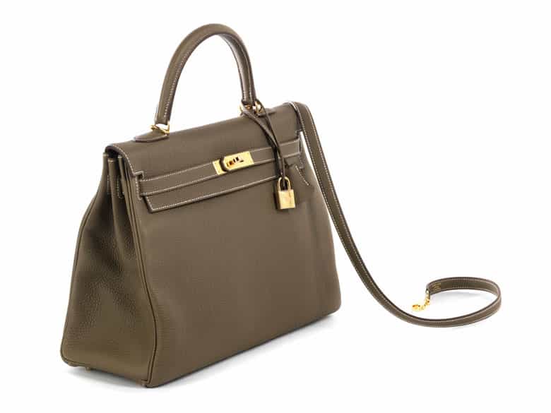 Detailabbildung: Hermès Kelly Bag 35 cm Etoupe 