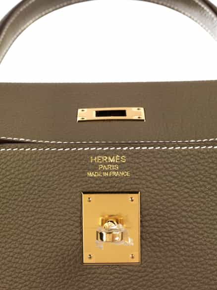 Detailabbildung: Hermès Kelly Bag 35 cm Etoupe 