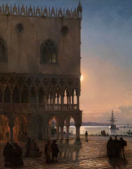 Detailabbildung: Friedrich Nerly d. Ä., 1807 Erfurt - 1878 Venedig 