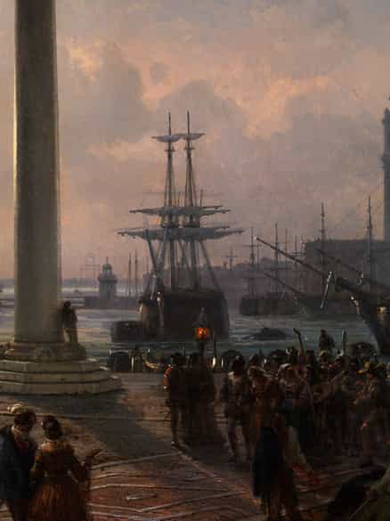Detailabbildung: Friedrich Nerly d. Ä., 1807 Erfurt - 1878 Venedig 
