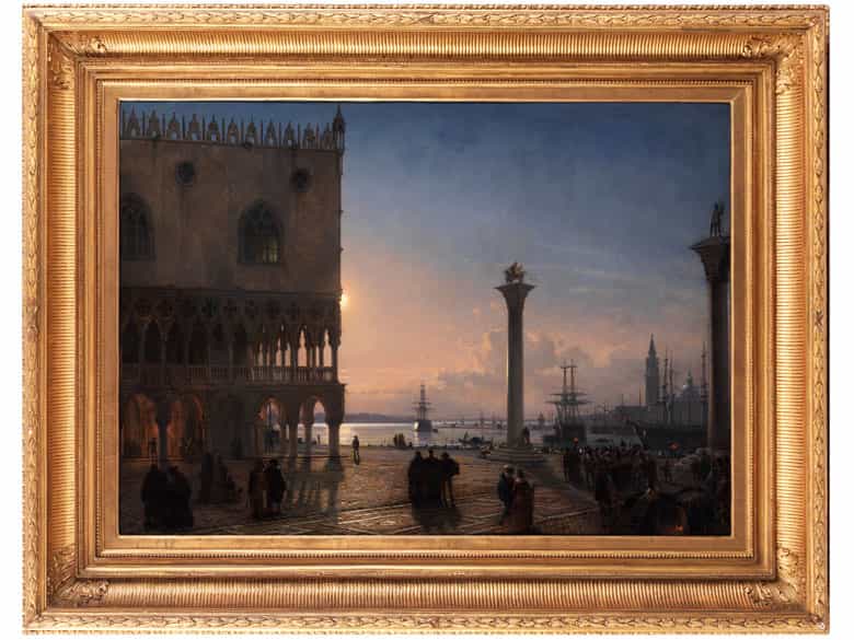Detailabbildung: Friedrich Nerly d. Ä., 1807 Erfurt - 1878 Venedig 