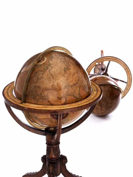 Detailabbildung: Paar Bibliotheksgloben