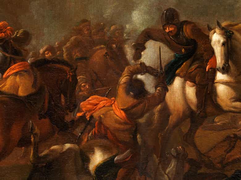 Detailabbildung: Adam Frans Van der Meulen, 1632 Brüssel – 1690 Paris, zug.