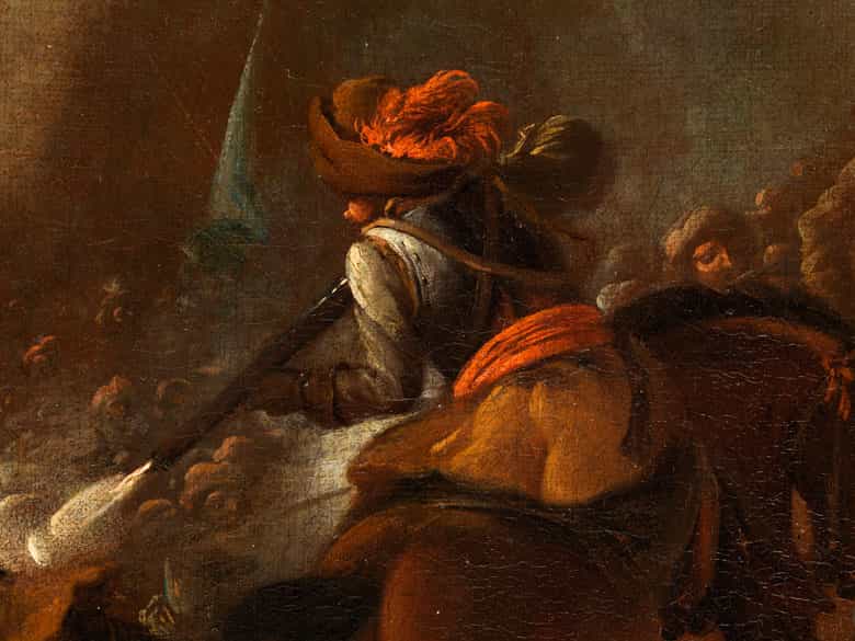 Detailabbildung: Adam Frans Van der Meulen, 1632 Brüssel – 1690 Paris, zug.
