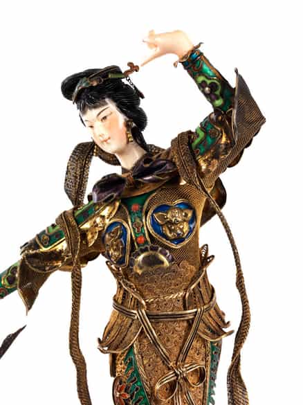 Detailabbildung:  Paar chinesische Filigranfiguren