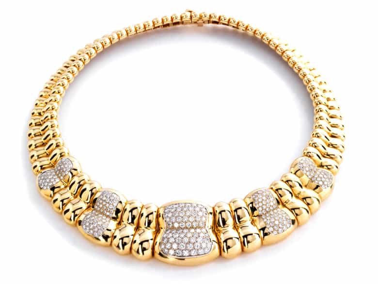 Detailabbildung:  Gold-Brillantcollier von Poiray
