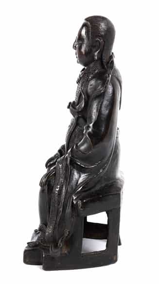 Detailabbildung:  Chinesische Mingzeitliche Bronzefigur des Zhenwu
