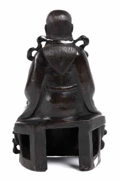 Detailabbildung:  Chinesische Mingzeitliche Bronzefigur des Zhenwu