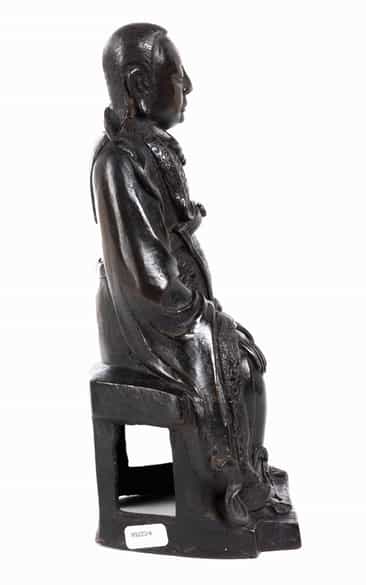 Detailabbildung:  Chinesische Mingzeitliche Bronzefigur des Zhenwu
