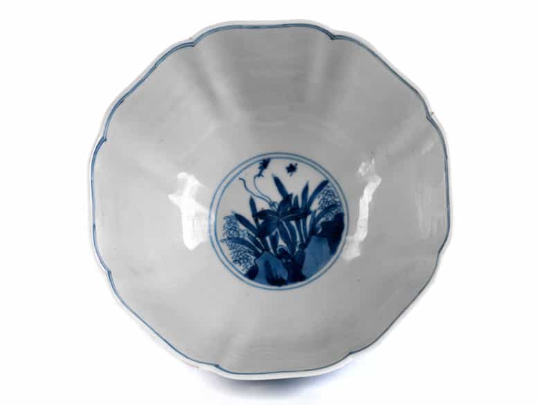 Detailabbildung:  Blau-weiße Kangxi-Schale