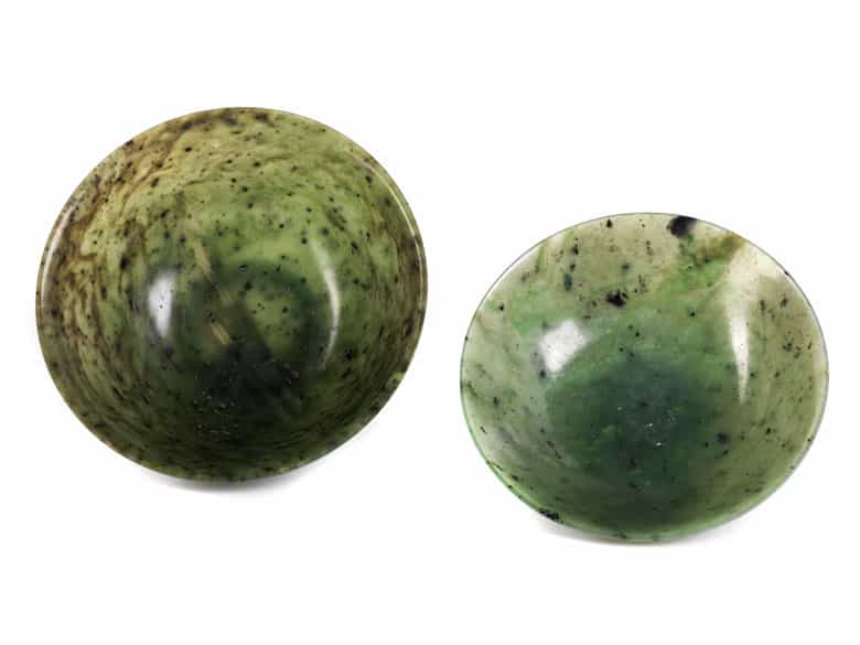 Detailabbildung:  Gedeckelte chinesische Jadeschale