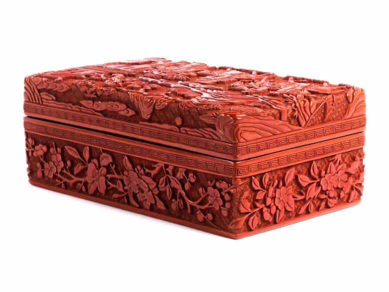 Detailabbildung:  Chinesische Lackschatulle