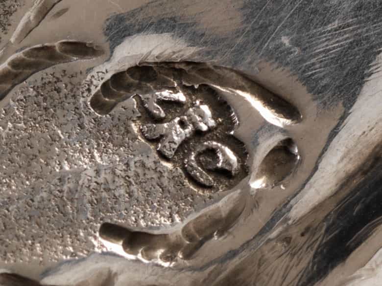 Detailabbildung:  Venezianisches Vortragekreuz in Silber