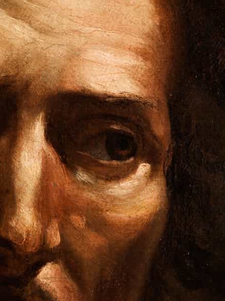 Detailabbildung: Französischer Caravaggist, aktiv in Rom in der ersten Hälfte des 17. Jahrhunderts