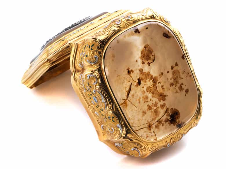 Detailabbildung:  Feine Goldtabatière