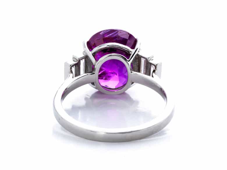 Detailabbildung:  Rubin-Diamantring 