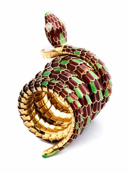 Detailabbildung:  Schlangenarmbanduhr von Bulgari