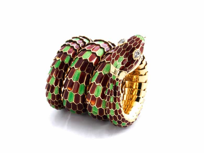 Detailabbildung:  Schlangenarmbanduhr von Bulgari