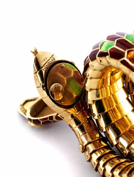 Detailabbildung:  Schlangenarmbanduhr von Bulgari