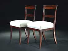 Zwei Mahagoni-Stühle